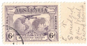 Sello de servicio de correo aéreo Australia 1937 6d SG 123 fino usado - Imagen 1 de 1