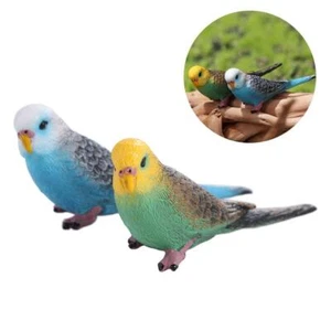 Plastic Simulated Budgie Parrot Educational Budgerigar Toy Office - Picture 1 of 14