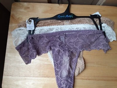 Carrie Amber Intimates  (3 Pack) Thong's Size 3X   NEW WITH TAGS - Image 1 of 2