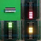 2 Stck. dreifarbig fest 10 Segmente LED Bargraph GYR 3 grün + 3 gelb + 4 rot
