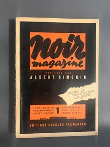 Lot de 2 Noir magazine Albert Simonin 1954 Léo Malet BON ETAT PLUS - Picture 1 of 6