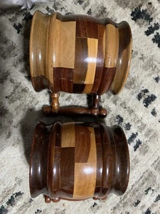 Handgeschnitzte Kaffee-/Teetassen aus Holz - Bild 1 von 4