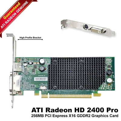 ATI Radeon HD 2400 Pro 256MB PCIe X16 Graphics Card - Great for Basic Gaming! - Image 1 of 4