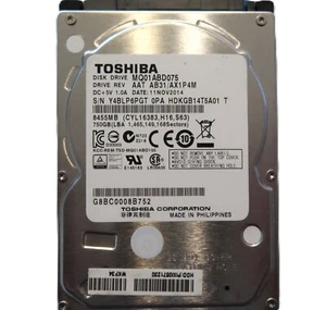 Toshiba MQ01ABD075 HDKGB14T5A01 T AB31/AX1P4M (Y4B) 750gb Philippines NOV2014 - Picture 1 of 1