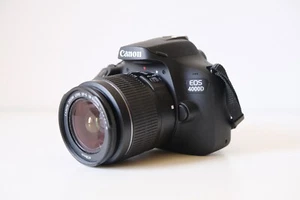 Canon EOS 4000D 18MP SLR Camera + EF-S 18-55 F/3.5-5.6 III Lens - Picture 1 of 17