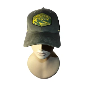 Mossy Oak Mens Hunting Adjustable Mountain Patch Cap Mesh Hat Olive Black NEW - Picture 1 of 5