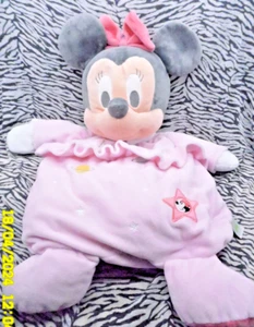 P14/ DISNEY BABY MINNIE DOUDOU PELUCHE RANGE PYJAMA ROSE GRIS 55CM  QUASI NEUF - Picture 1 of 4