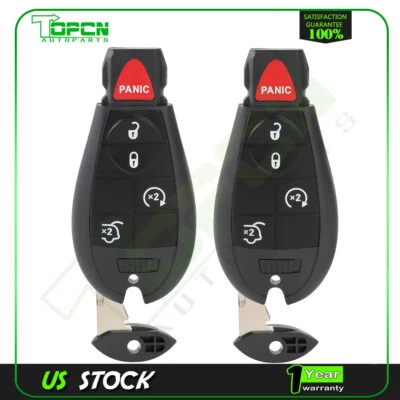 2 For Jeep Grand Cherokee 2008-2010 Keyless Entry Remote Control Car Key Fob - Image 1 of 4