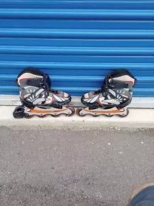 Mongoose ABEC-5 Inline Skates Roller Blades Mens Size 7 Black Gray Red - Picture 1 of 17