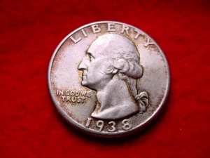 1938 WASHINGTON QUARTER SUPERIOR BU COIN!! #100 - Picture 1 of 2