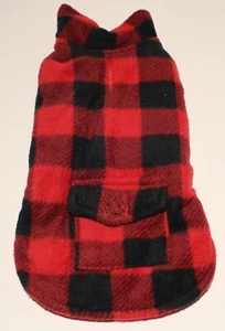 Hundejacke Mantel Kleidung KLEIN kariert gesteppt 12" Rückenlänge - Bild 1 von 5