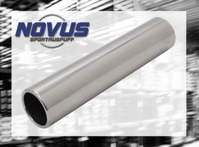 EDELSTAHL ENDROHR Ø 76mm rund zum ANSCHWEISSEN AUSPUFF ENDSCHALLDÄMPFER - Bild 1 von 2