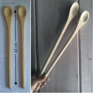 Vintage Wooden Spoon Long Handle Cooking Kitchen Soap Mixing Stirring Small Gift - Picture 1 of 7