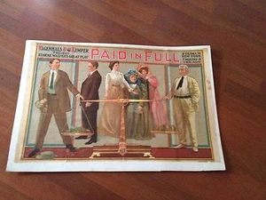 Paid in Full (1908) 2 Years in New York & 7 Months in Chicago (100++ Years Old) - Picture 1 of 12