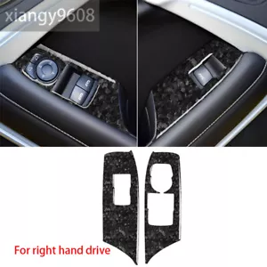 Forged Carbon Fiber Window Lift Switch Panel Trim for Chevrolet Camaro 2017+ RHD - Foto 1 di 11