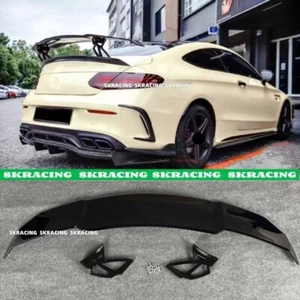 Alerón trasero tipo universal para BMW sedán negro brillante para carreras - Imagen 1 de 14