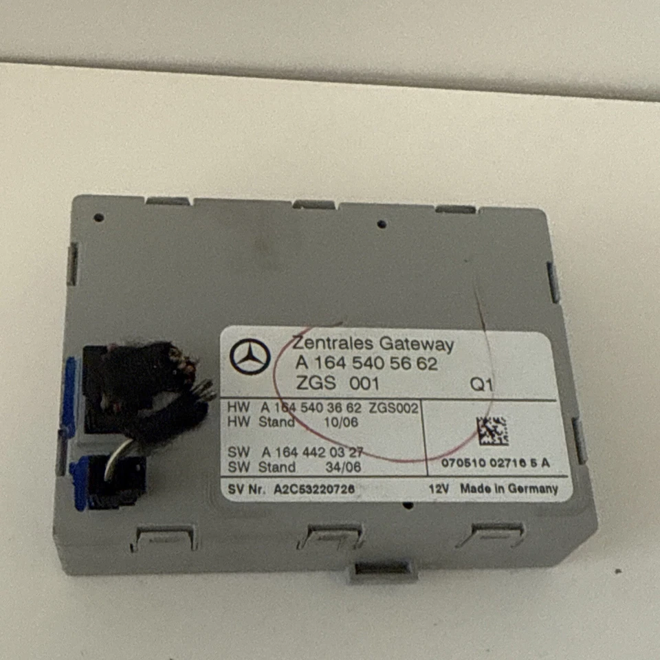 Mercedes Benz ML320 2008 módulo de control de puerta de enlace OEM A1645405662 Foto 1 de 4