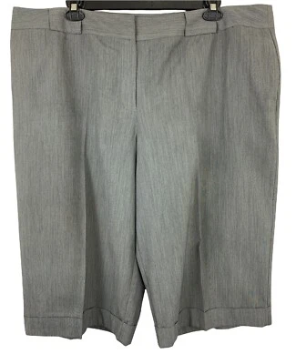 Studio 1940 Women’s Cropped Trouser Pants Sz-26 Light Gray Cuffed - Image 1 of 4