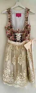Krüger Dirndl Blumenzauber rose 60er Länge Damen Trachtenkleid - Bild 1 von 3