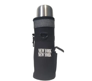 Water Bottle Stainless Steel Holder Cover w New York New York Casino logo 16 oz - Picture 1 of 15
