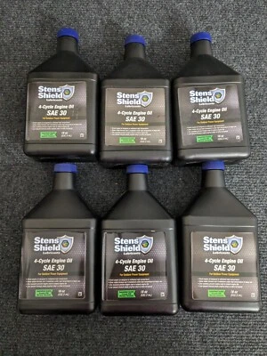 Aceite de motor de 4 ciclos SAE 30 - STENS SHIELD - (6) botellas de 18 oz Foto 1 de 3