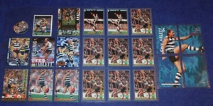 Gary Ablett Snr. Geelong Cats Mixed Lot Of 22 AFL Cards, Stickers, Pogs - Picture 1 of 5