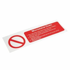 Pegatina Vogue - Horno microondas - Letrero autoadhesivo de seguridad 100X300 mm - Imagen 1 de 4