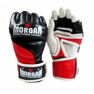 Guantes de cuero platino V2 - MMA Boxeo Muay Thai - Morgan Sports Foto 1 de 3
