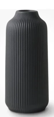 Jarrón de cerámica en florero decorativo nórdico grande para hierba pampeana como florero decorativo boho negro  Foto 1 de 4