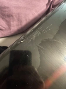 65 inch samsung tv plus for parts. Needs screen replacement. Everything works - Picture 1 of 2