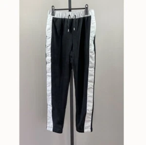 NEW Nike Pants Girls Large Black Gray Fleece Athletic gym - Picture 1 of 12