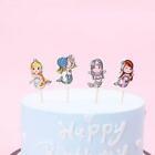 24x Mermaid Cupcake Topper Mermaid Cake Decoration Jelly Cup Topper Party Suppy