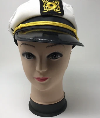 Sombrero de Capitán DIVERTIDO Disfraz de Halloween Fiesta Sombrero Navegación Agua Foto 1 de 4