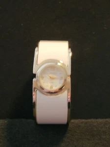 Vintage Studio White Bracelet Cuff Watch Wristwatch - Picture 1 of 4