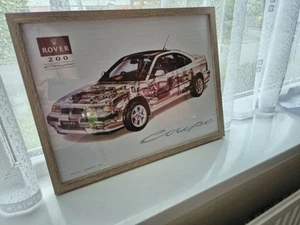Rover Tomcat Coupe Framed Poster A3 Sectioned With Club Calendar - Picture 1 of 5