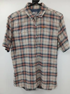 Firetrap Junket Cotton Plaid Short Sleeve Shirt Size M - Picture 1 of 7