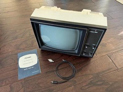 Amdek Video 100 12 inch B&W Video Monitor w/Manual & Cable - Apple II, S-100 - Image 1 of 4