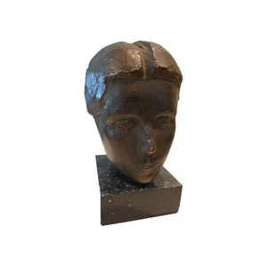 CHARLES LEPLAE (1903-1961)  Female Bronze Head 1942 - Picture 1 of 7