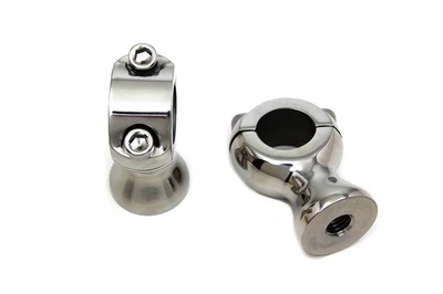 1-3/4 inch Polished Stainless Steel Speed Freak Riser Set fits Harley Davidson Foto 1 de 4