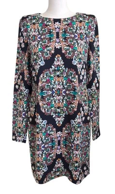 Женское платье-пуловер Artelier Nicole Miller с круглым вырезом и длинным рукавом размер 8 - Изображение 1 из 4