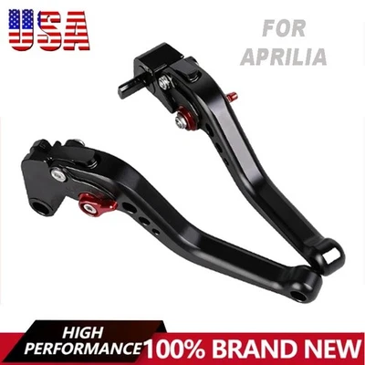 CNC Short Brake Clutch Levers Handle Control For Aprilia RSV4 1000 1100 Tuono V4 - Image 1 of 4