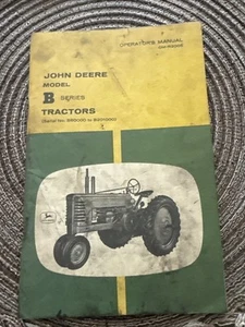 Trattori John Deere Serie B SN B600000 a B201000 Manuale Operatore OM-R2005 - Foto 1 di 5