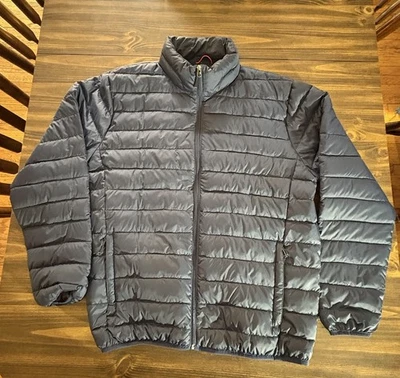 Royal Falcon 90% Duck Down Puffer Jacket Navy Blue Men's Size Large Packable - Image 1 of 4