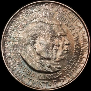 1952 Washington-Carver Commemorative Half Dollar Color Toned Choice Gem BU *045 - Picture 1 of 18