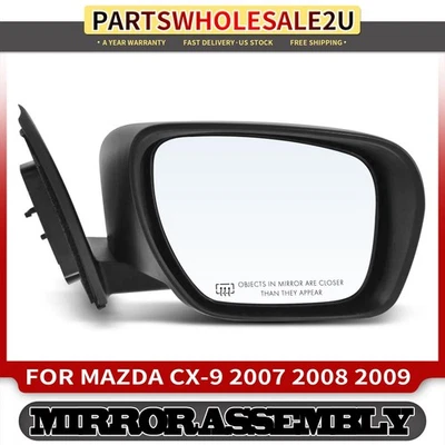 Espelho aquecido passageiro destro para Mazda CX-9 2007 2008 2009 com seta - Imagem 1 de 4