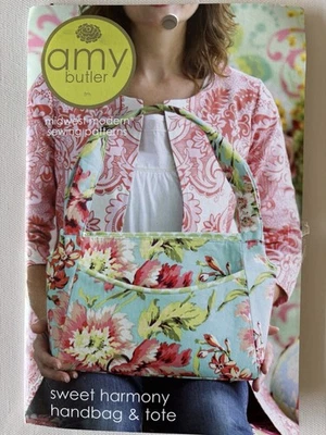 Amy Butler Purse Sweet Harmony Handbag & Tote  Midwest Modern Sewing Pattern - Image 1 of 2