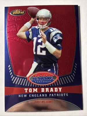 2008 Topps Finest Finest Moments TB1 Tom Brady Patriots GOAT 129/629!! - Image 1 of 2