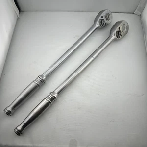 Snap-On 1/2” Drive 15" largo mango estándar trinquete cromado #2 EE. UU. SL715 - Imagen 1 de 4