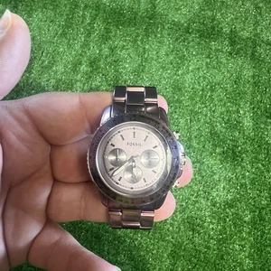 Womens Fossil Stella Champagne Dial Quartz Chronograph Wrist Watch CH2708 - Picture 1 of 5