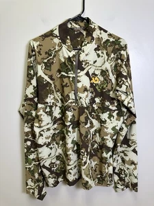 First Lite Trace 1/4 Zip Pullover Mens L Warm Weather Hunting Shirt Fusion Camo - Picture 1 of 6